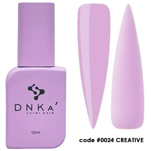 RUBBER BASE FRENCH NEW FORMULA "DNKa" (cover), 12 ml #0024 Сreative