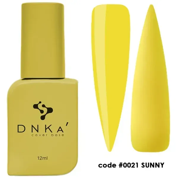 RUBBER BASE FRENCH NEW FORMULA "DNKa" (cover), 12 ml #0021 Sunny