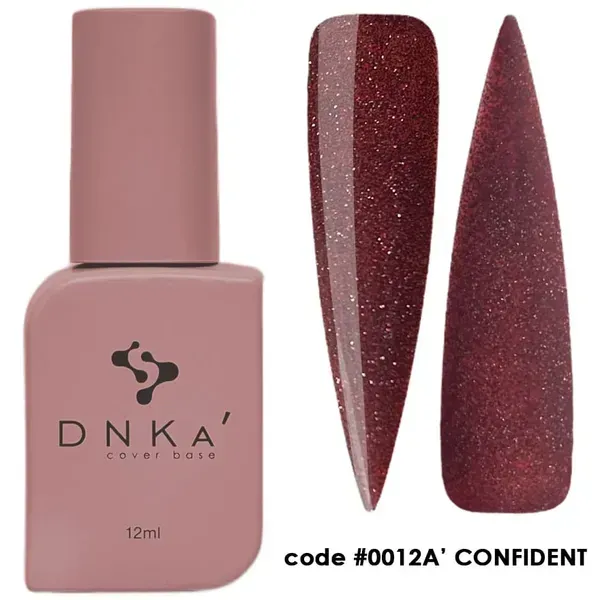 RUBBER BASE FRENCH NEW FORMULA "DNKa" (cover), 12 ml #0012A' Confident