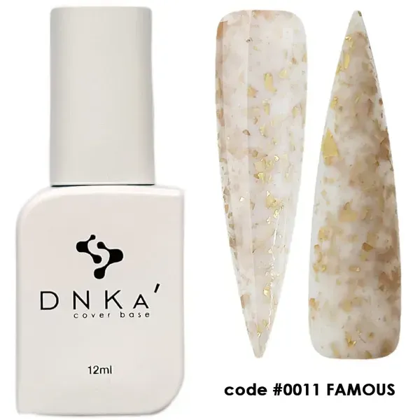 RUBBER BASE FRENCH NEW FORMULA "DNKa" (cover), 12 ml #0011 Famous