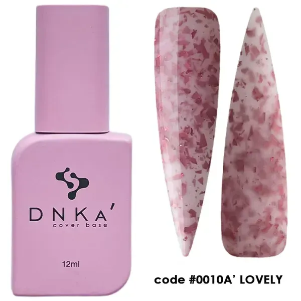 RUBBER BASE FRENCH NEW FORMULA "DNKa" (cover), 12 ml #0010A' Lovely
