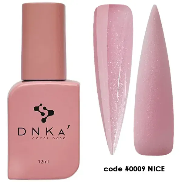 RUBBER BASE FRENCH NEW FORMULA "DNKa" (cover), 12 ml #0009 Nice