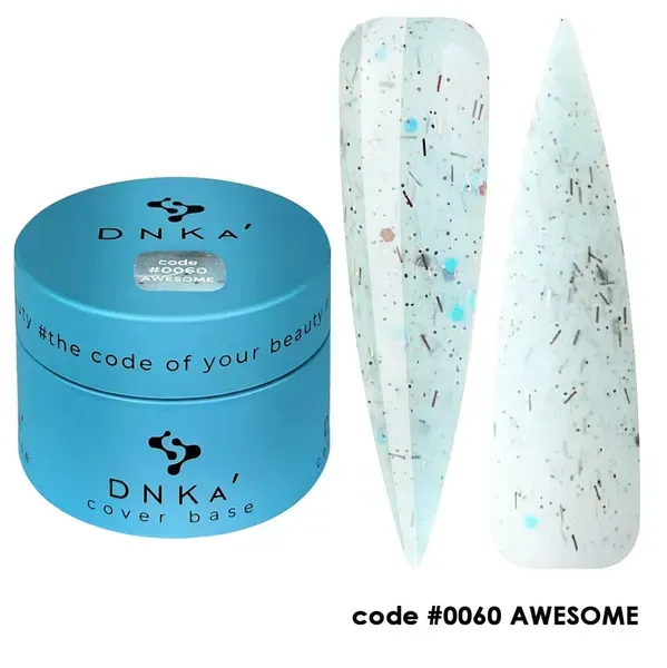 RUBBER BASE FRENCH NEW FORMULA "DNKa" (cover), 30 ml #0060 Awesome