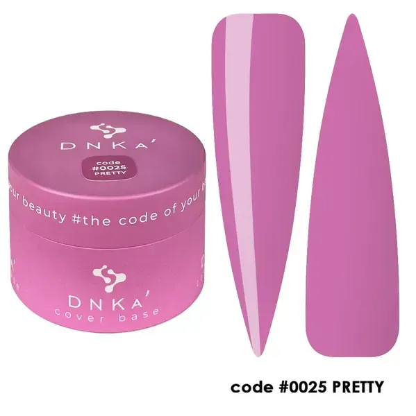 RUBBER BASE FRENCH NEW FORMULA "DNKa" (cover), 30 ml #0025 Pretty