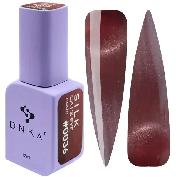 COLOR GEL POLISH CAT`S EYE "DNKa", 12 ml #0036 SILK