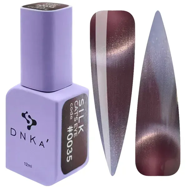 COLOR GEL POLISH CAT`S EYE "DNKa", 12 ml #0035 SILK
