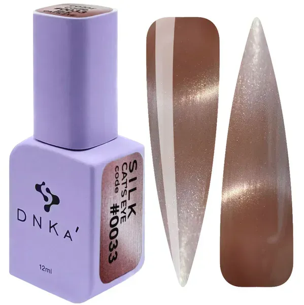 COLOR GEL POLISH CAT`S EYE "DNKa", 12 ml #0033 SILK