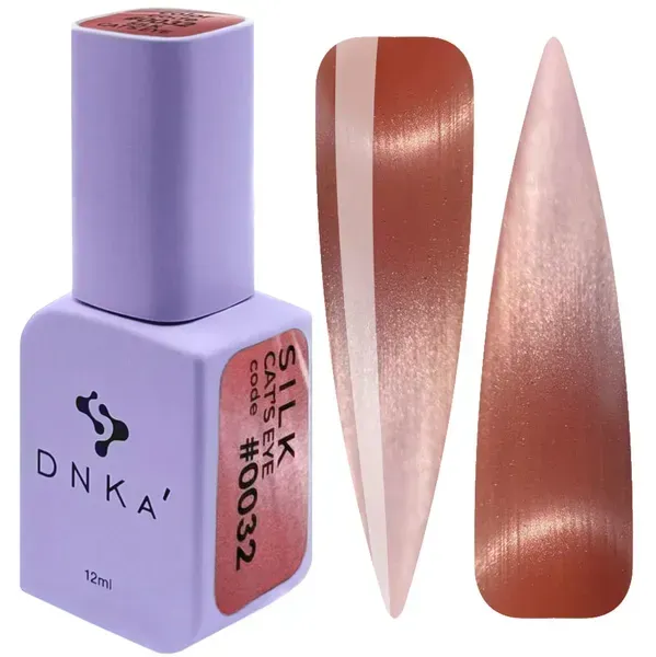 COLOR GEL POLISH CAT`S EYE "DNKa", 12 ml #0032 SILK