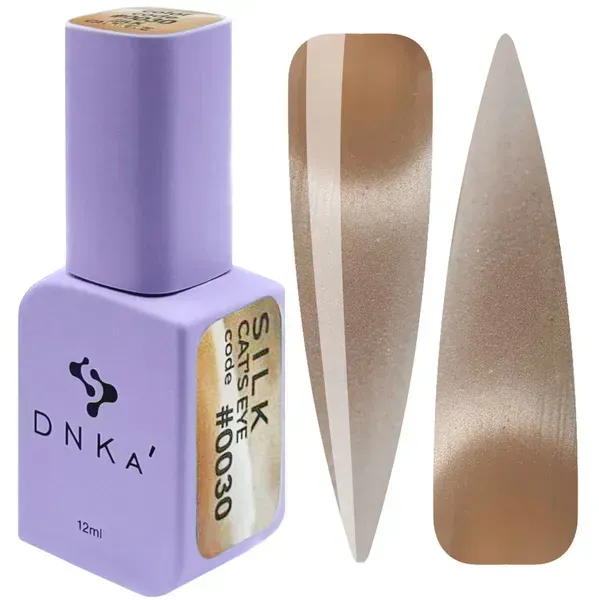 COLOR GEL POLISH CAT`S EYE "DNKa", 12 ml #0030 SILK