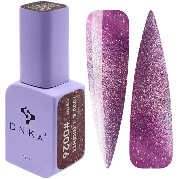 COLOR GEL POLISH CAT`S EYE "DNKa", 12 ml #0026 1000 & 1 NIGHTS