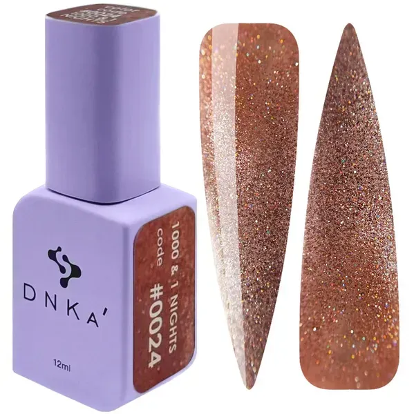 COLOR GEL POLISH CAT`S EYE "DNKa", 12 ml #0024 1000 & 1 NIGHTS