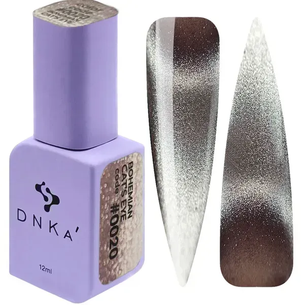 COLOR GEL POLISH CAT`S EYE "DNKa", 12 ml #0020 BOHEMIAN