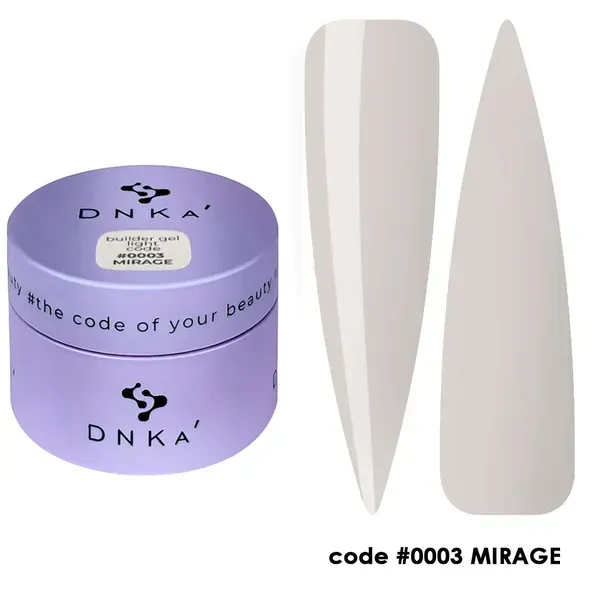 BUILDER GEL LIGHT "DNKa", 30 ml #0003 Mirage