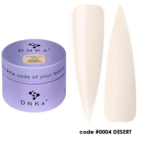 BUILDER GEL LIGHT "DNKa", 30 ml #0004 Desert