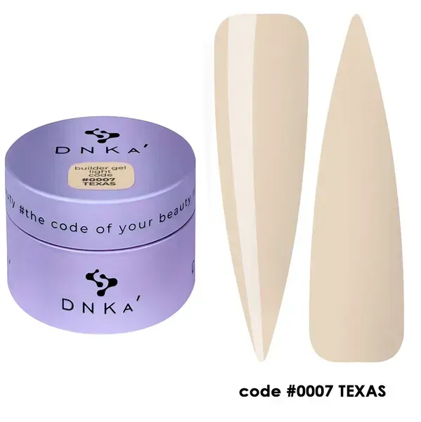BUILDER GEL LIGHT "DNKa", 30 ml #0007 Texas