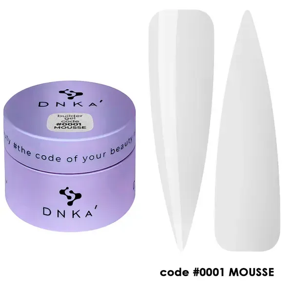 BUILDER GEL MOUSSE "DNKa", 30 ml #0001